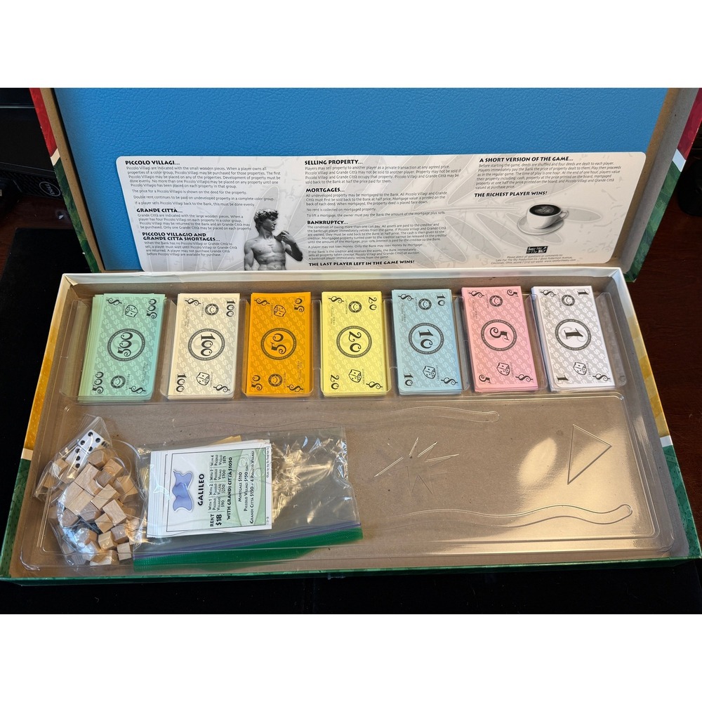 Italy-Opoly Board Game- Italian Theme Family Trading Game by Late for the Sky